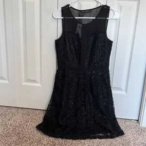 NWT Black Shimmery Lace Eric + Lani Dress Size S